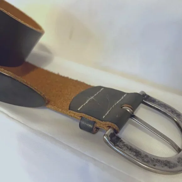 Fabio Corti-Women's Small Distressed Green Genuine Leather Made in Italy Belt - Picture 12 of 16